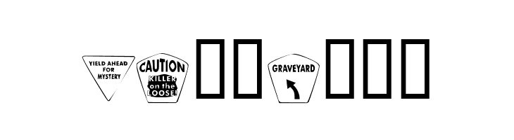 KR Halloween Signs Two  Free Fonts Download