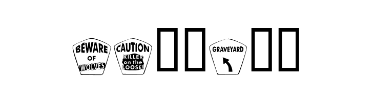 KR Halloween Signs Two  Free Fonts Download