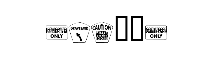 KR Halloween Signs Two  Free Fonts Download