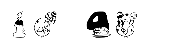 BirthdayDigits  Free Fonts Download