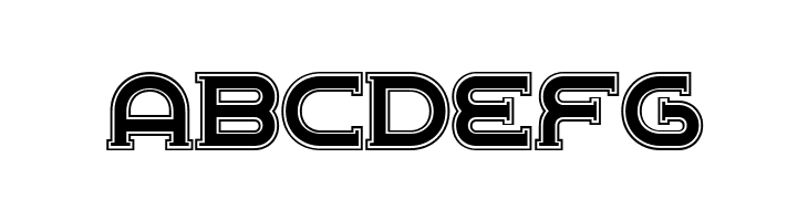 Chrome Yellow Inline NF  Free Fonts Download