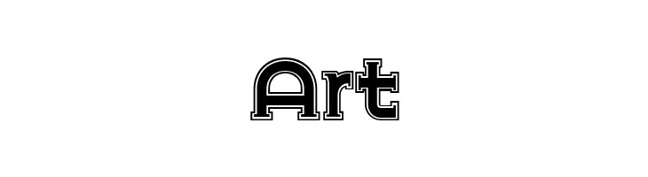 Chrome Yellow Inline NF  Free Fonts Download