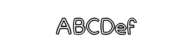 FortuneCity Comic Outline  Free Fonts Download