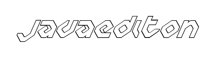 Charlie's Angles Italic Outline  Free Fonts Download