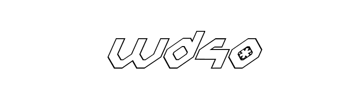 Charlie's Angles Italic Outline  Free Fonts Download