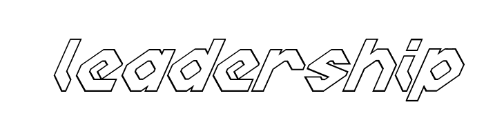 Charlie's Angles Italic Outline  Free Fonts Download