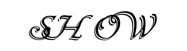 Wrenn Initials Shadowed  Free Fonts Download