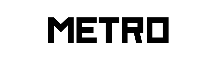 METRO Red October Font
