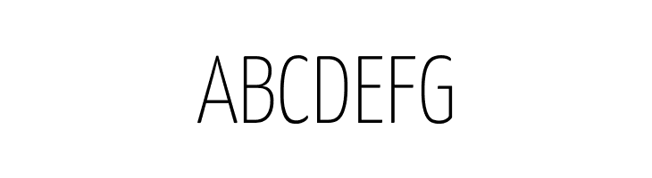 Yanone Kaffeesatz Thin  Free Fonts Download