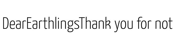 Yanone Kaffeesatz Light  Free Fonts Download