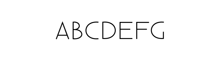 ABCDEFG Existence Unicase Light Font