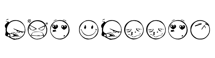 DIST Yolks Emoticons  Free Fonts Download