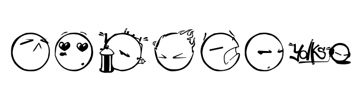 DIST Yolks Emoticons  Free Fonts Download
