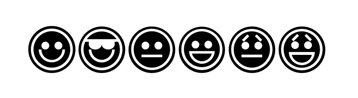 Emoticons Outline  Free Fonts Download