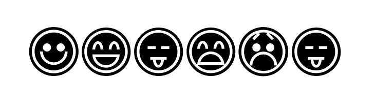 Emoticons Outline  Free Fonts Download