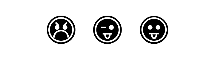 Emoticons Outline  Free Fonts Download