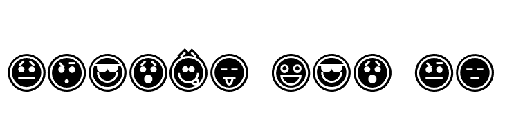 Emoticons Outline  Free Fonts Download