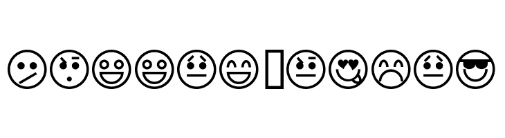Emoticons  Free Fonts Download