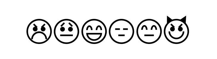 Emoticons  Free Fonts Download
