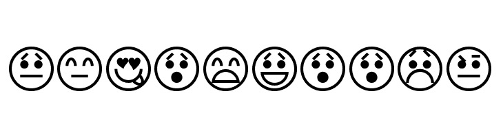 Emoticons  Free Fonts Download