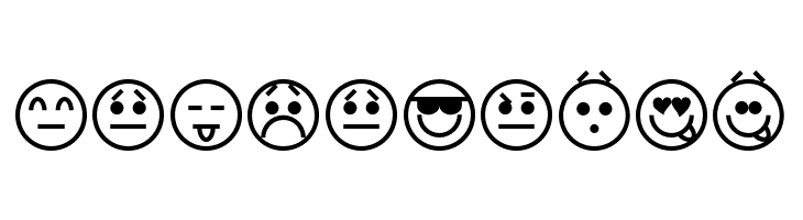 Emoticons  Free Fonts Download