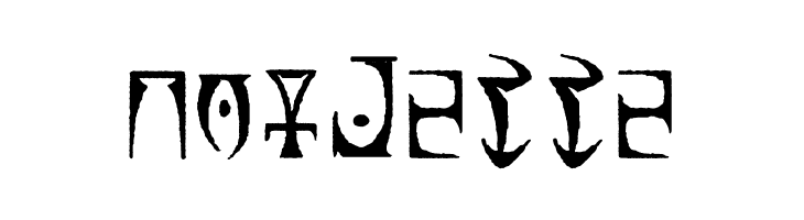Daedric Runes  Free Fonts Download