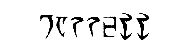 Daedric Runes  Free Fonts Download