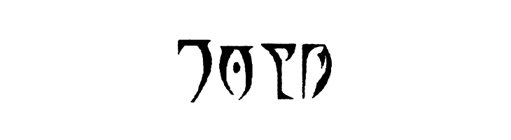 Daedric Runes  Free Fonts Download