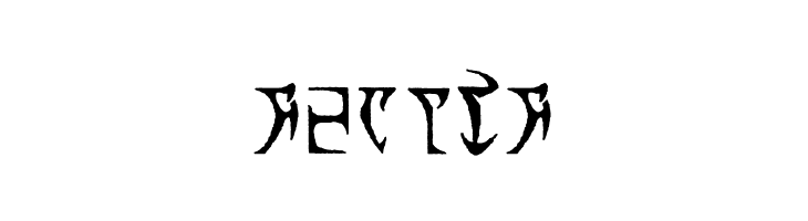 Daedric Runes  Free Fonts Download