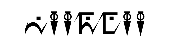 D'ni Script Angular  Free Fonts Download