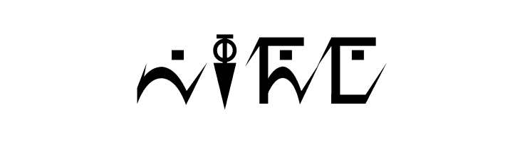 D'ni Script Angular  Free Fonts Download