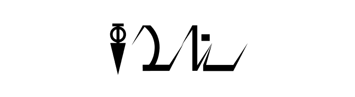 D'ni Script Angular  Free Fonts Download