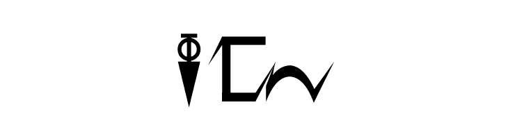 D'ni Script Angular  Free Fonts Download