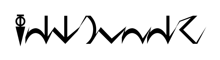 D'ni Script Angular  Free Fonts Download