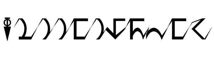 D'ni Script Angular  Free Fonts Download