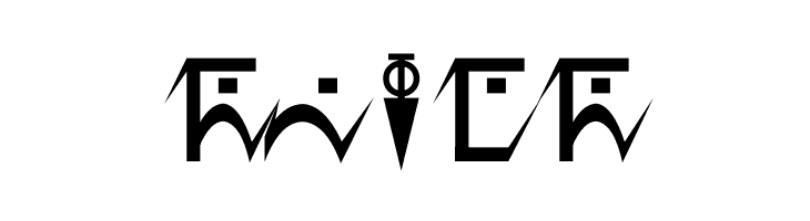 D'ni Script Angular  Free Fonts Download