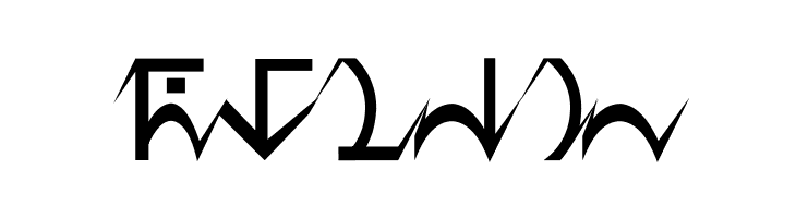 D'ni Script Angular  Free Fonts Download