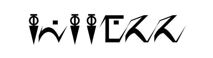 D'ni Script Angular  Free Fonts Download