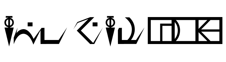 D'ni Script Angular  Free Fonts Download