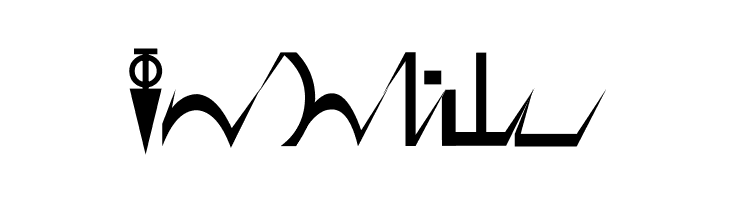 D'ni Script Angular  Free Fonts Download
