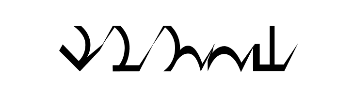 D'ni Script Angular  Free Fonts Download