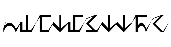 D'ni Script Angular  Free Fonts Download