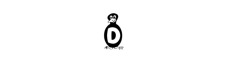 Flying Penguin  Free Fonts Download
