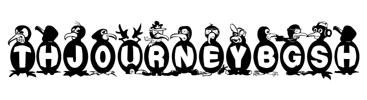 Flying Penguin  Free Fonts Download