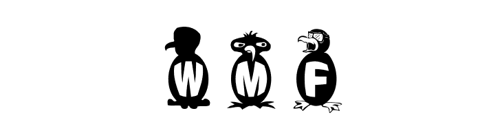 Flying Penguin  Free Fonts Download