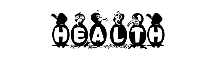 Flying Penguin  Free Fonts Download