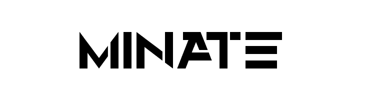 MINATE Alternity Font