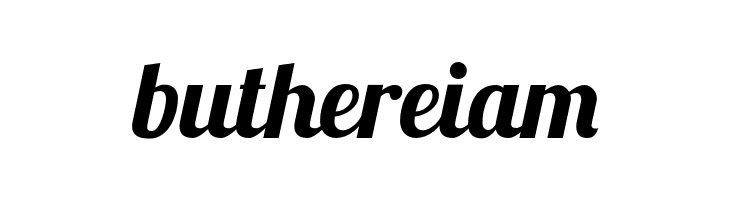 buthereiam Lobster 13 Font