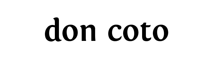 don%2Bcoto Fontin Bold Font