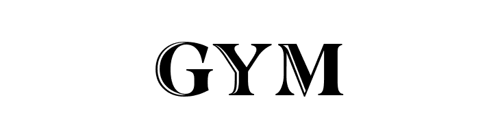 GYM Atlantic Inline-Normal Font